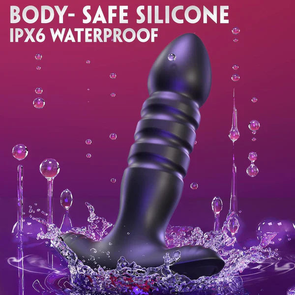 APP-controlled Prostate Massager Anal Plug Stimulator with 7 Thrusting & Vibrating Modes