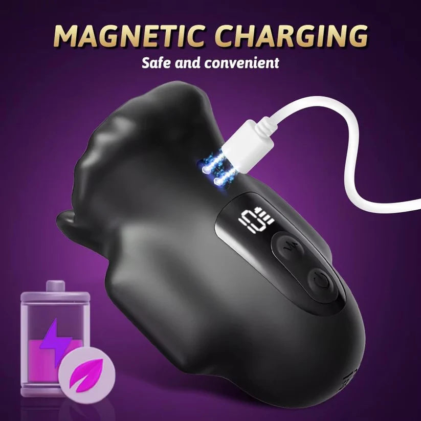 360° Wrapping Penis Vibrator Glans Trainer Stroker with 10 Vibrating Modes