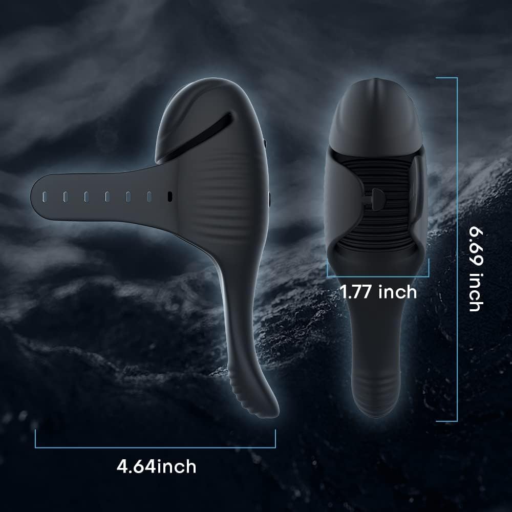 Hands-Free Penis Vibrator Glans Trainer Stimulator Masturbator with 10 Vibration Modes