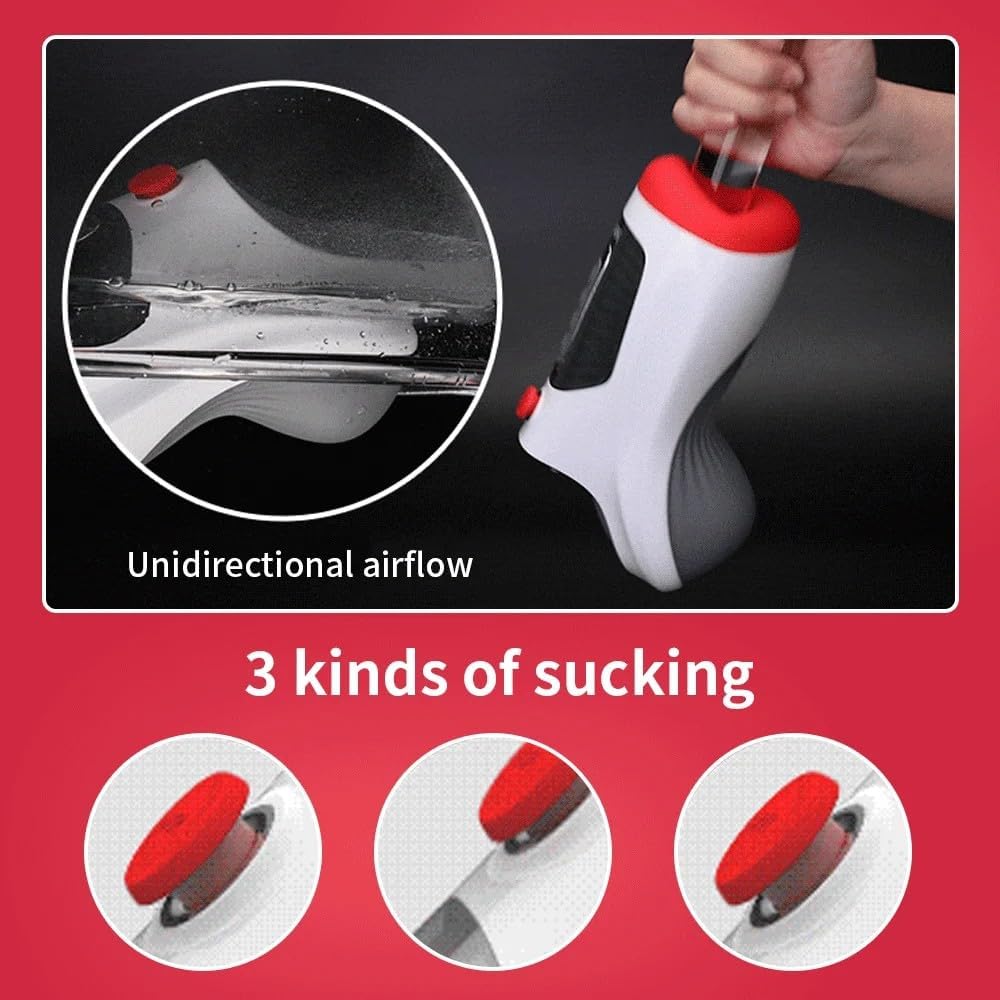 Air Blast Automatic Masturbator Penis Trainer Blowjob with 3 Suction & 7 Vibration Modes