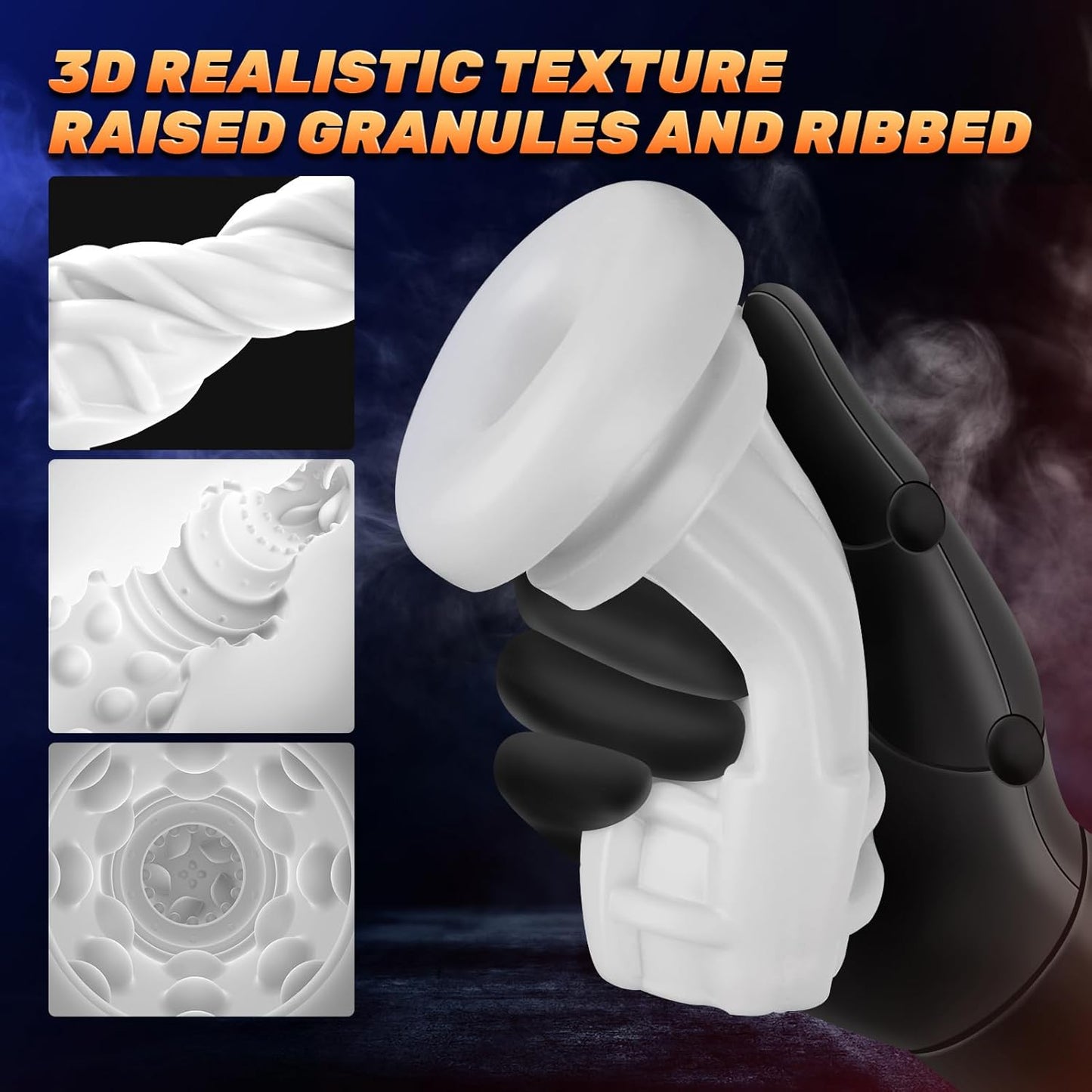 LCD Display Automatic Masturbator Blowjob with 9 Sucking & 9 Vibrating Modes