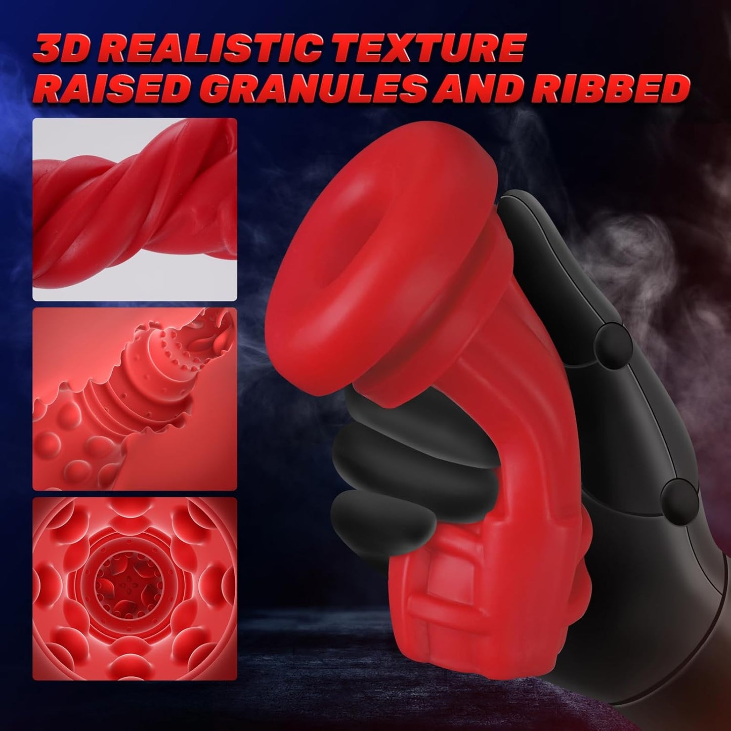 APP Control Automatic Heating Masturbator Blowjob with 9 Sucking & 9 Vibrating Modes