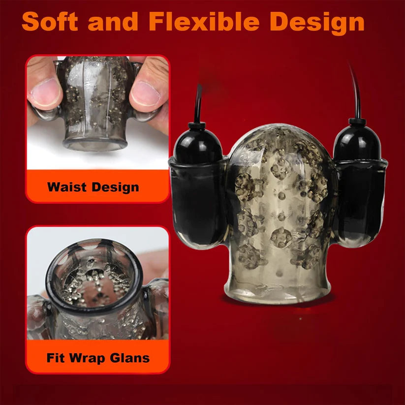 Glans Trainer Penis Vibrator Masturbator with 10 Vibration Modes & 20 Frequencies