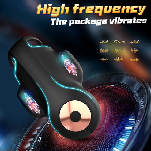 4 IN 1 Electric Penis Trainer Vibrator Glans Stimulator Masturbator with 9 Vibration Modes