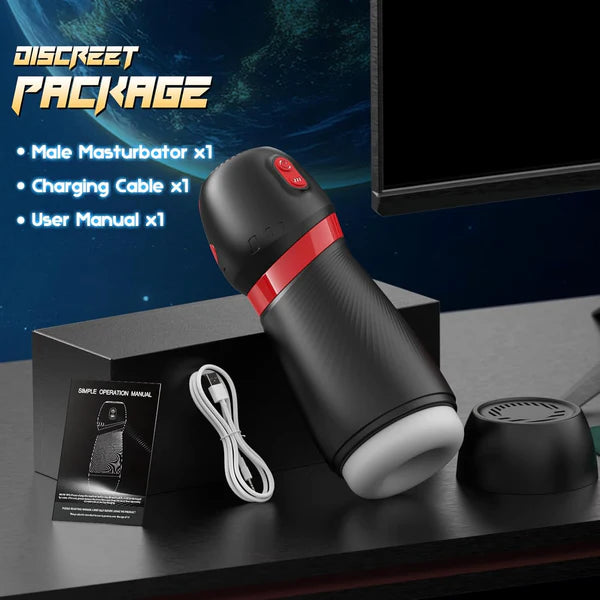 Automatic Sucking Masturbator Penis Pump Blowjob with 9 Suction & 10 Vibration Modes
