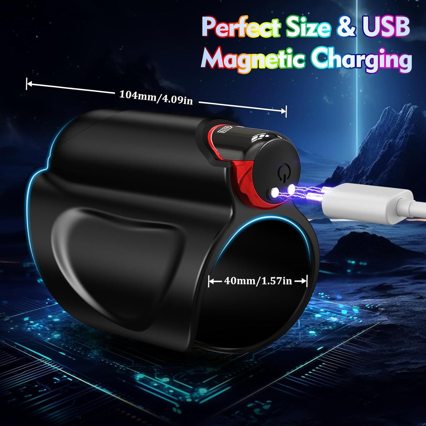 3 IN 1 Electric Penis Trainer Vibrator Masturbator with 9 Vibrating Modes