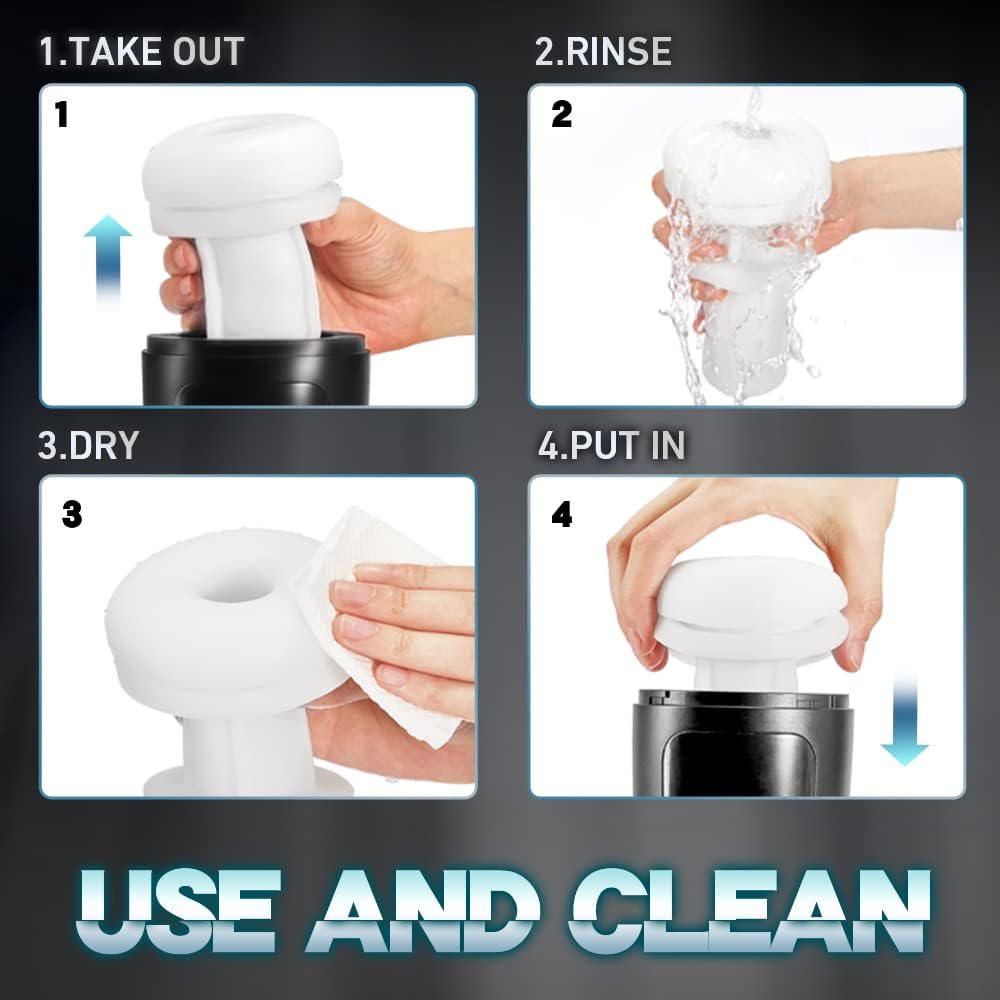 Automatic Masturbator Pocket Pussy Stroker with 7 Thrusting & 7 Vibration Modes