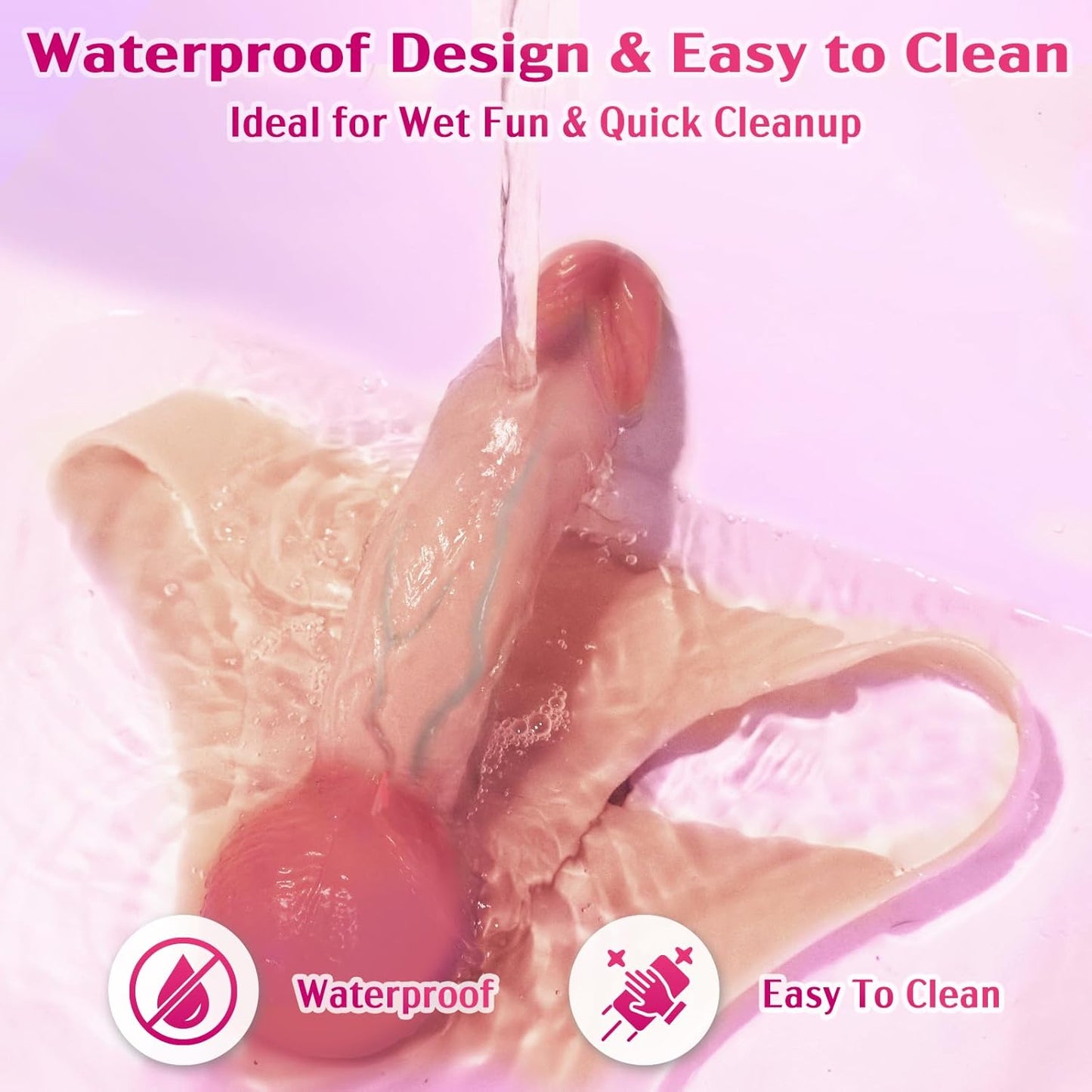 5.6 Inches Realistic Ultra-Elastic Portable Strap-On Triangle Dildo Vibrator