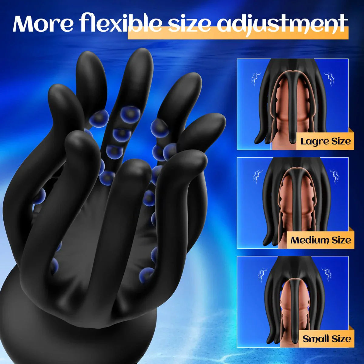 Octopus Tentacle Penis Trainer Vibrator Masturbator with 10 Vibration Modes