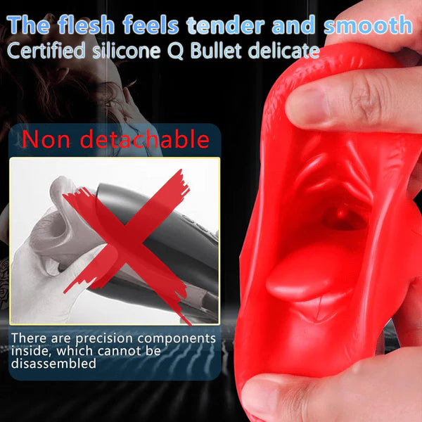 Automatic Masturbator Penis Trainer Stroker with 10 Vibration & Heating Modes