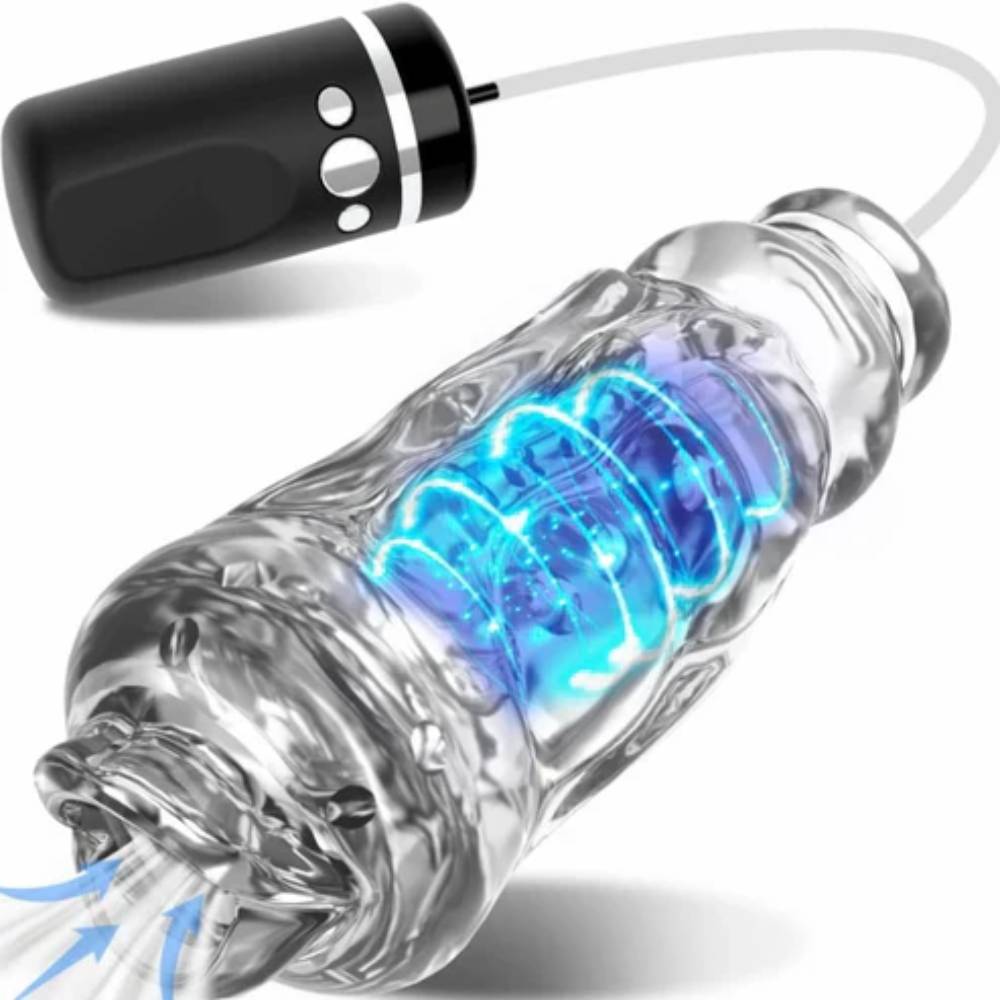 5D Realistic Electric Pumps Masturbator with 10 Vibration & Vacuum Suction Modes