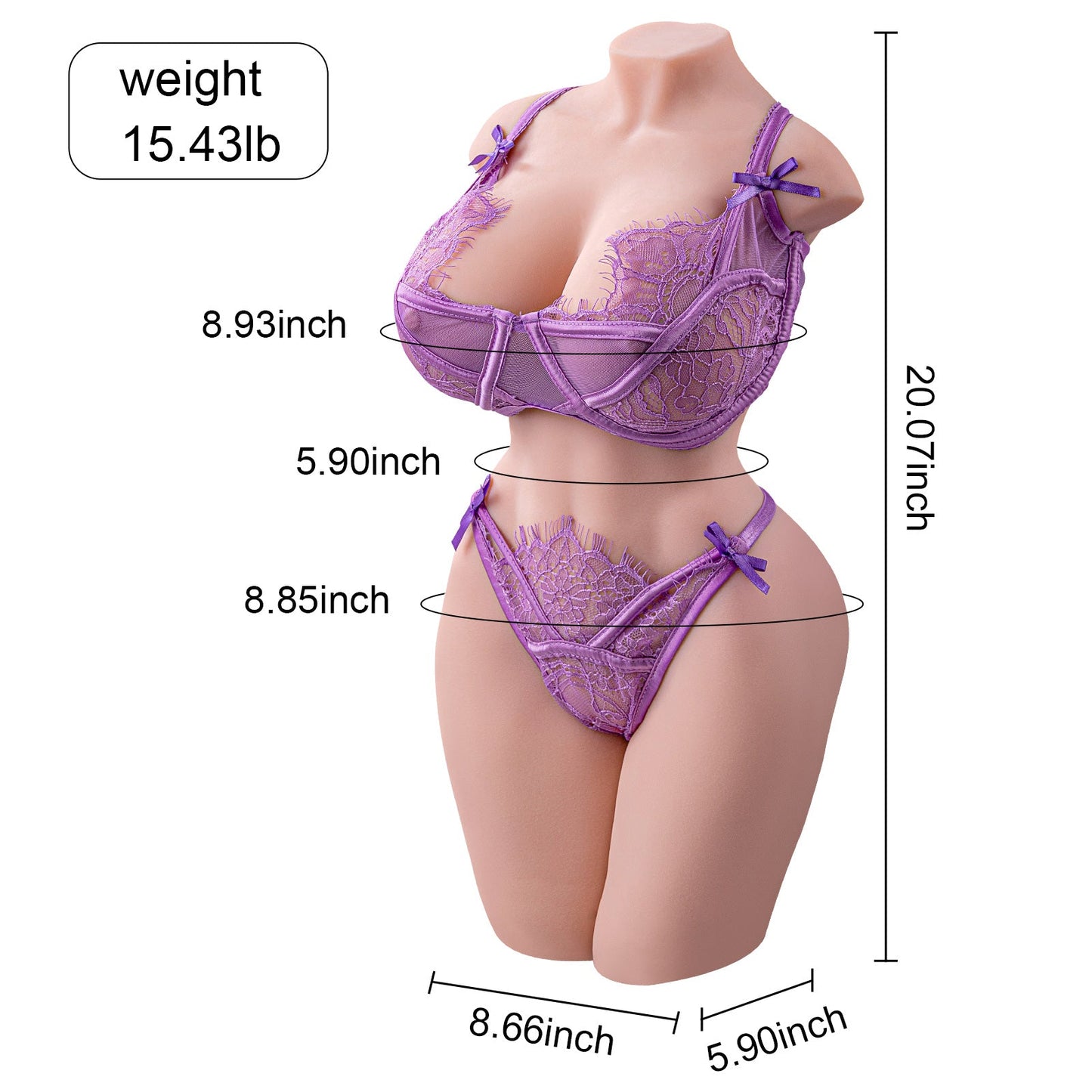 Regina - 17LB Sex Doll Torso