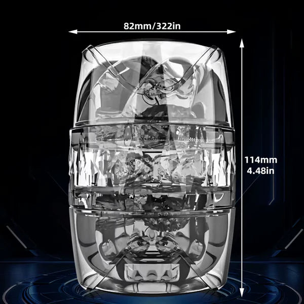 Open-ended 3D Realistic Masturbator Penis Trainer Stroker Blowjob