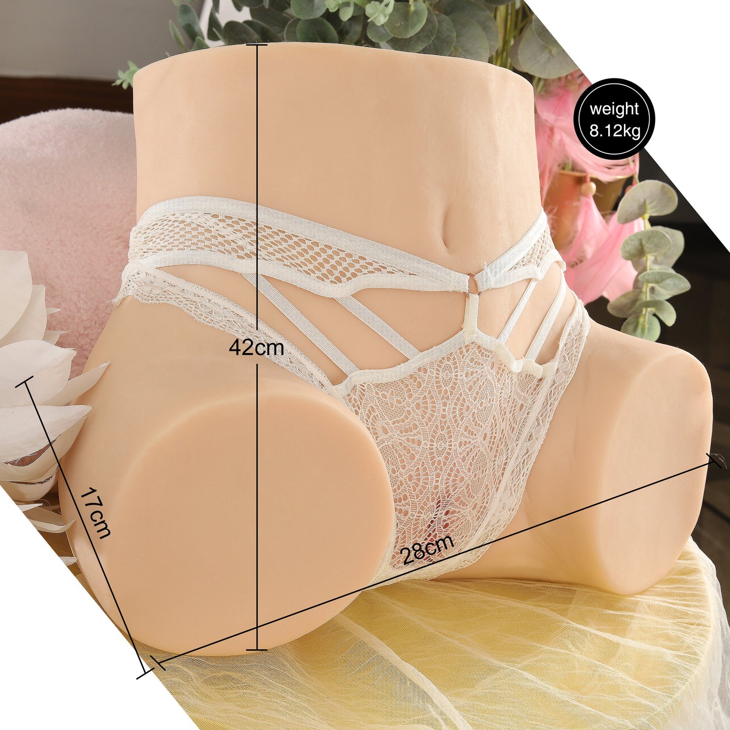 Fay - 19.84LB Lifelike Male Masturbator Pocket Pussy with 3D Realistic Virgin Pussy Ass
