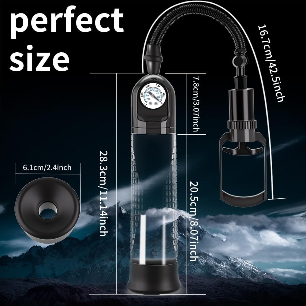 Manual Penis Vacuum Pump Enlargement Air Pressure Device