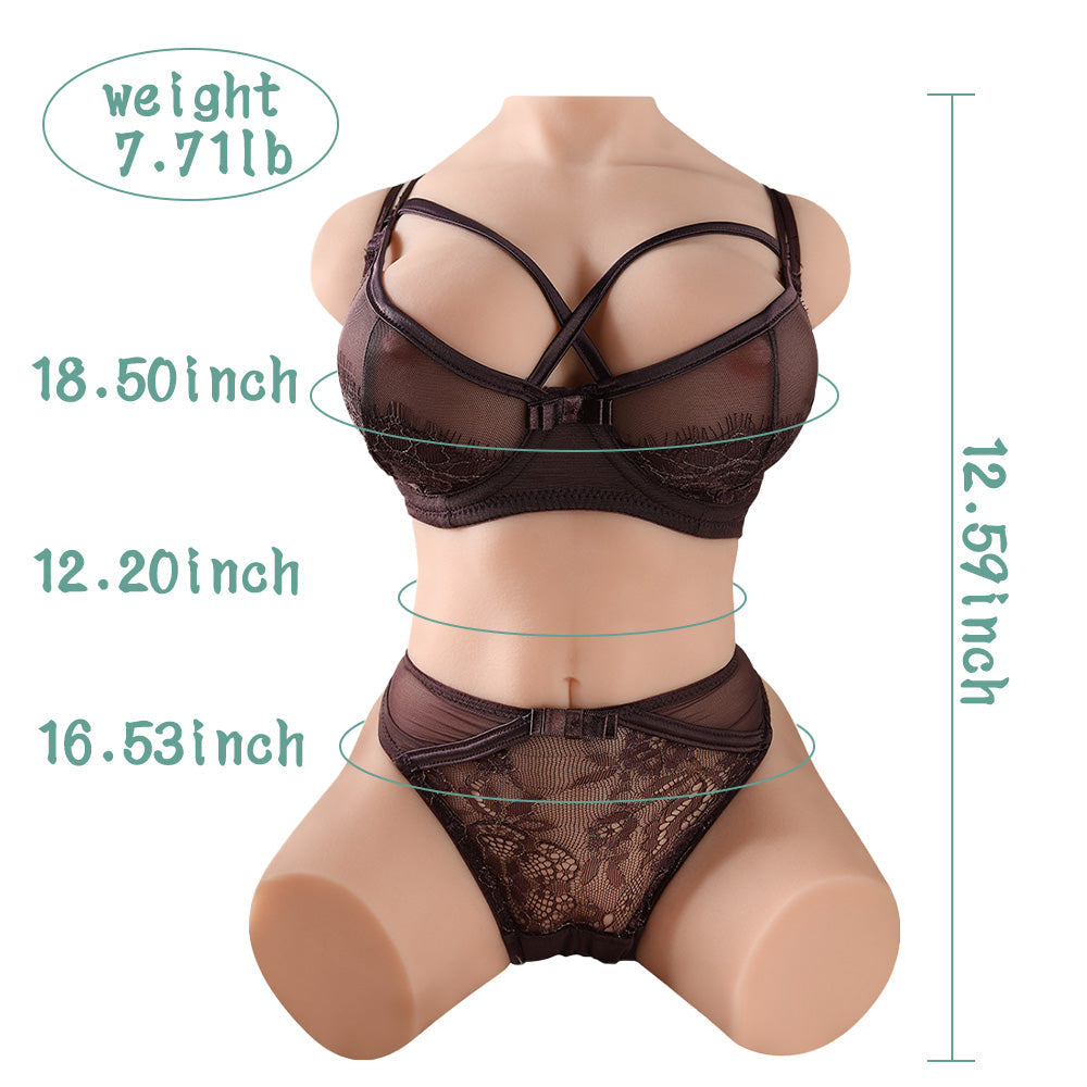 Vera - 7.72LB Male Masturbator Torso Dolls with 3D Realistic Virgin Pussy