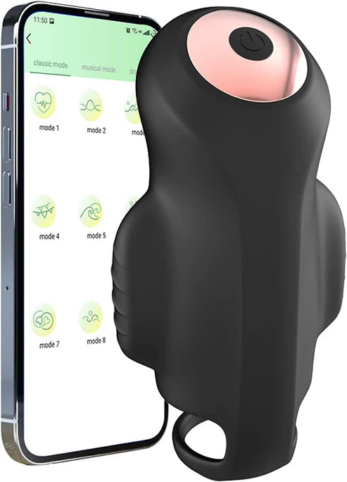 4 IN 1 Electric Penis Trainer Vibrator Glans Stimulator Masturbator with 9 Vibration Modes