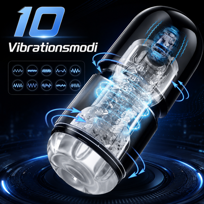 Electric Masturbator Pocket Pussy Penis Pump with 10 Vibration Modes