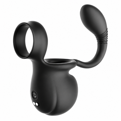 Portable Rolling Penis Trainer Stimulator Cock Ring with 9 Vibration & Rolling Modes