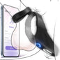 Dual Cock Rings Penis Trainer Vibrator Stimulator Masturbator with 10 Vibration Settings