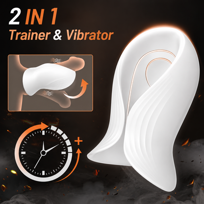 Versatile Penis Trainer Vibrator Stroker Blowjob with 12 Unique Vibration Modes