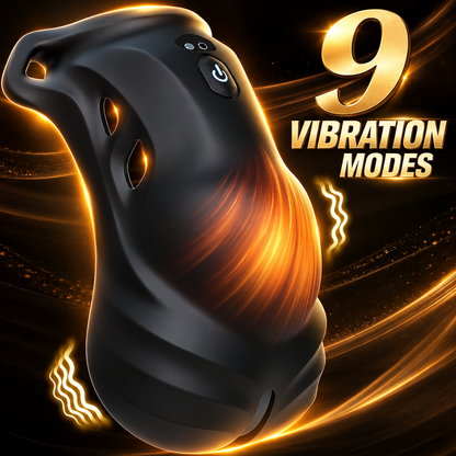 Portable Penis Trainer Vibrator Chastity Cage Masturbator Testicle Enlargement Booster