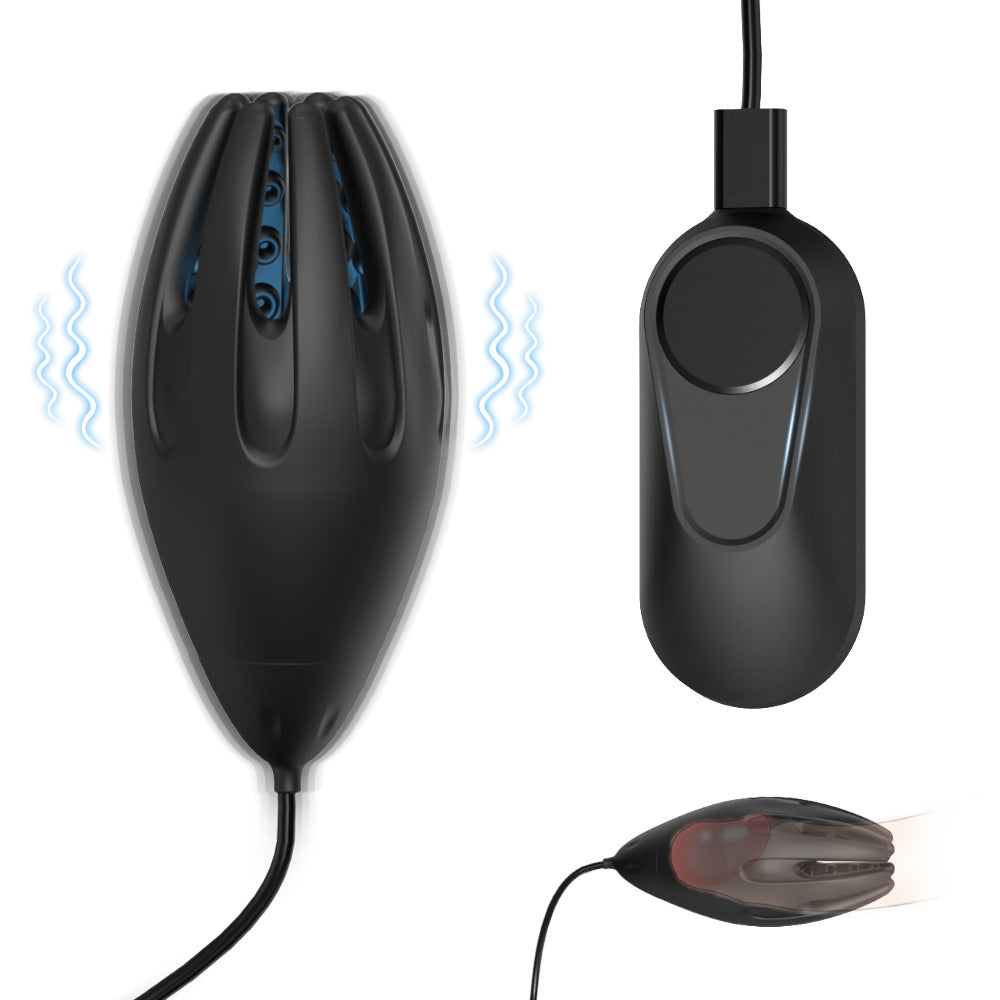 Electric Penis Trainer Glans Vibrator Stimulator Masturbator with 9 Vibration Modes