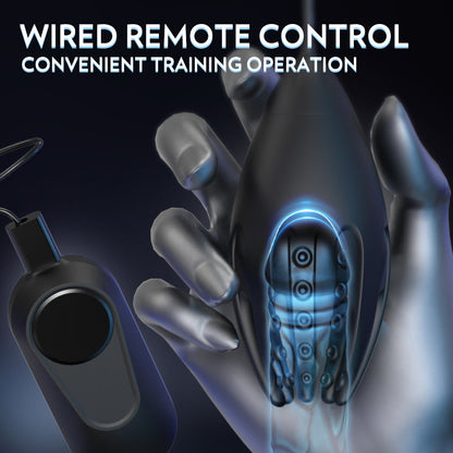 Electric Penis Trainer Glans Vibrator Stimulator Masturbator with 9 Vibration Modes