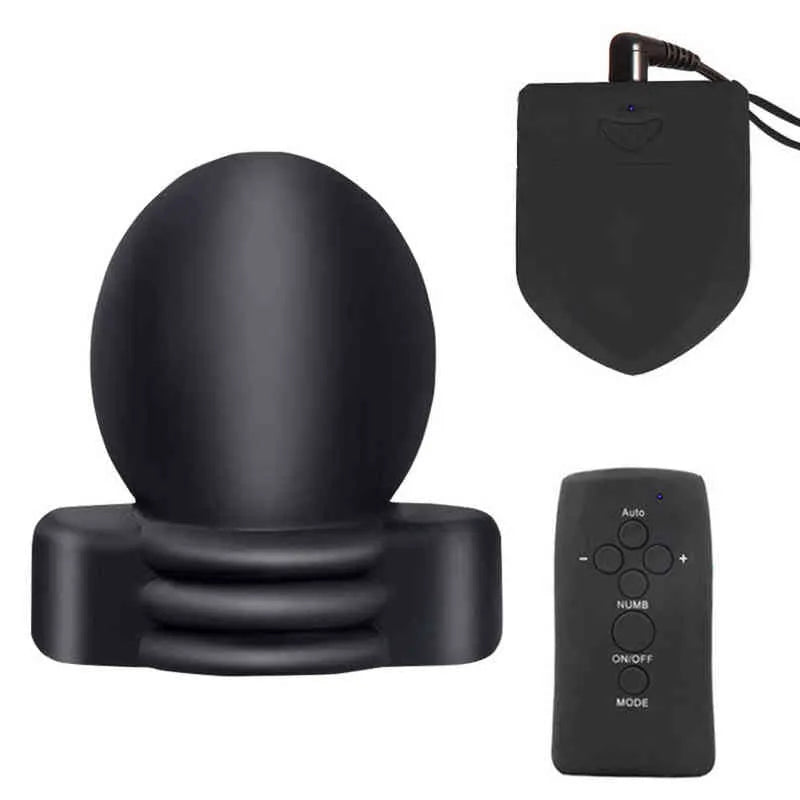 Electric Power Host Glans Ring Ball Stretcher Testicle E-Stim Kit