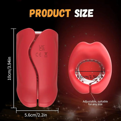 App Control Penis Stroker Trainer Blowjob Masturbator Sex Machine with 9 Vibration Modes
