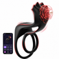 Dual Penis Trainer Vibrator Cock Ring Clitoral Stimulator with App & 9 Vibration Modes