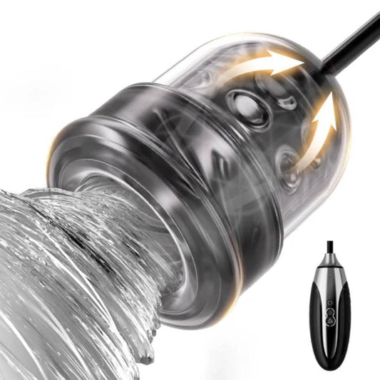 4 IN 1 Penis Trainer Massager Glans Vibrator Masturbator with 7 Suction Modes