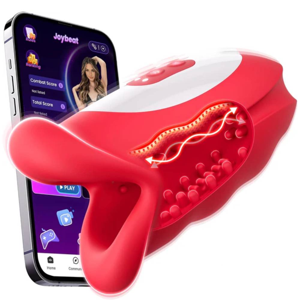 360° Blowjob Stroker Vibrator automatic masturbator with 10 Waving & Vibrating Modes