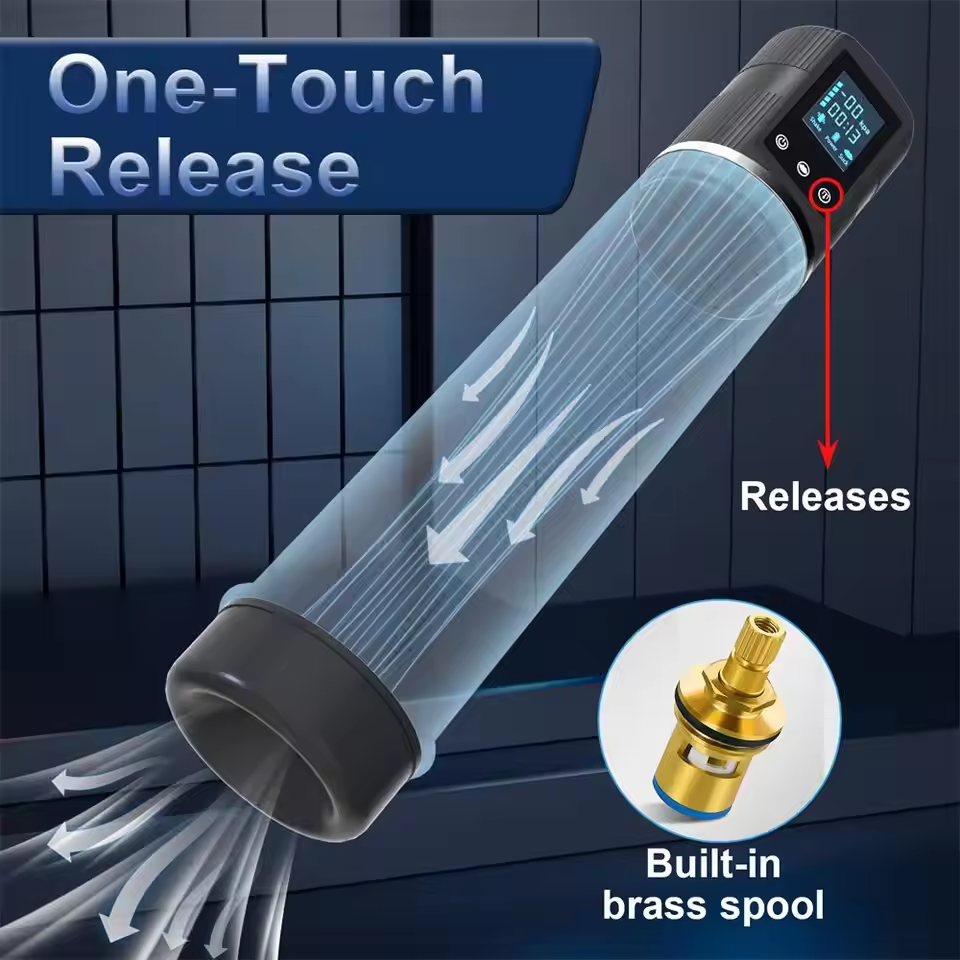 Smart Automatic Penis Pump Vacuum Enlarger with 5 Powerful Suction Modes