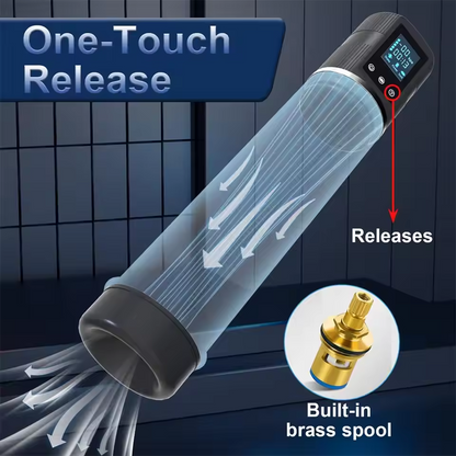 Smart Automatic Penis Pump Vacuum Enlarger with 5 Powerful Suction Modes