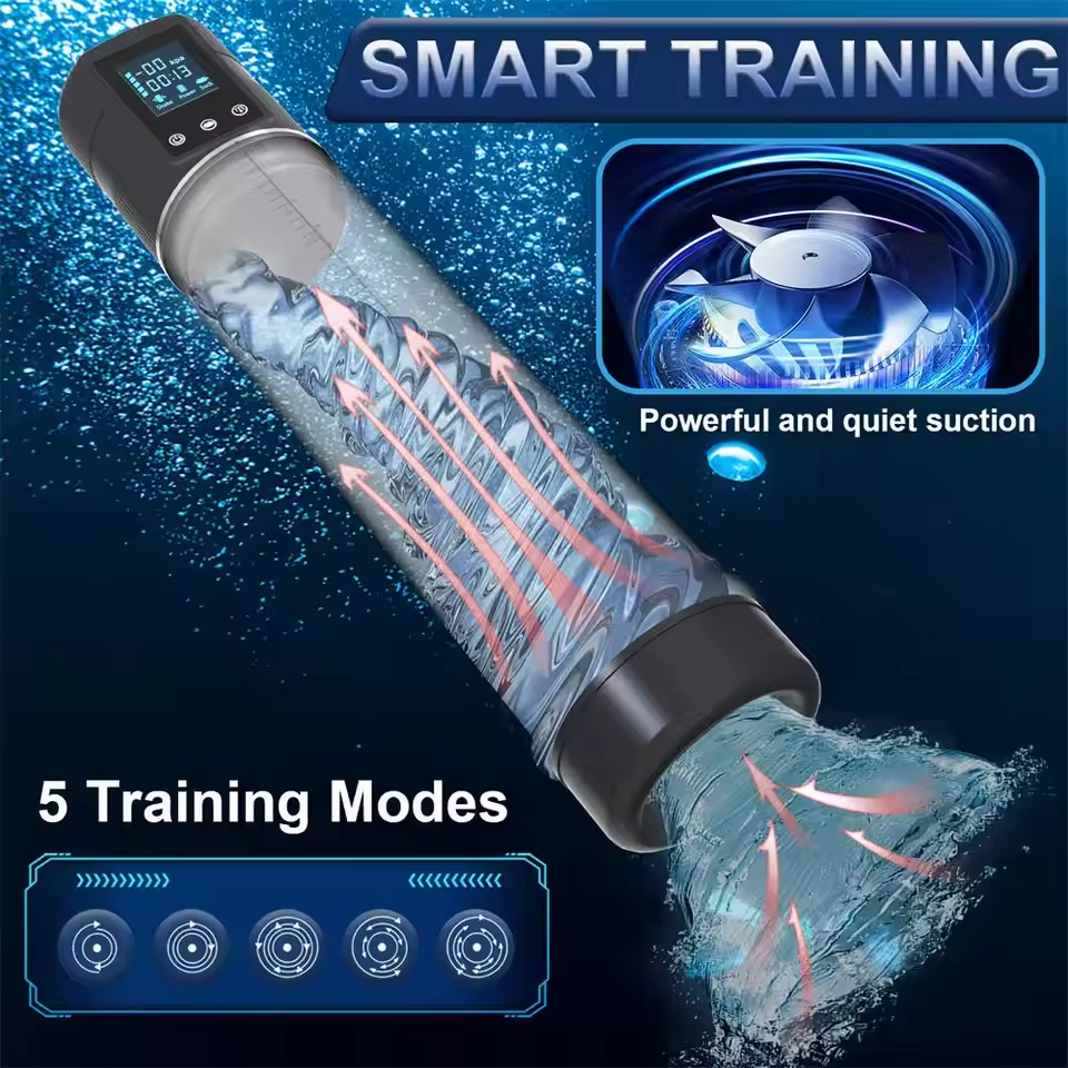 Smart Automatic Penis Pump Vacuum Enlarger with 5 Powerful Suction Modes