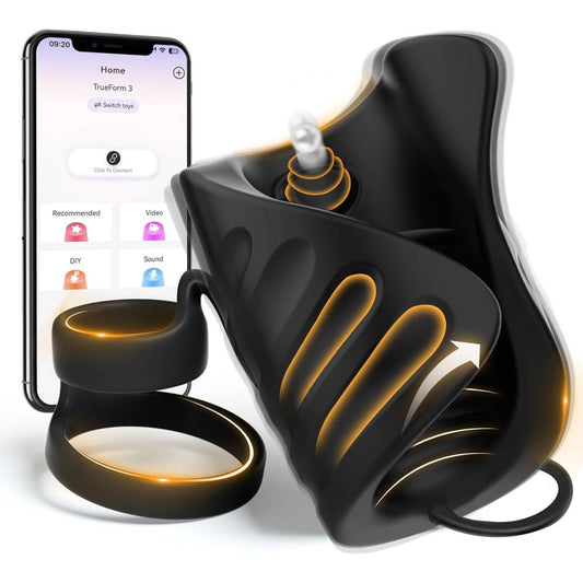 Electric Penis Trainer Vibrators Stroker Masturbator with 9 Vibration Modes