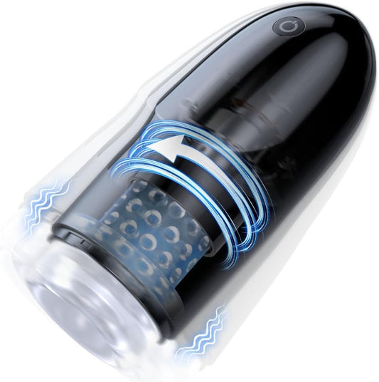Automatic Masturbator Glans Trainer Blowjob Sroker with 3 Powerful Vibration Modes