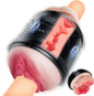 Open-Ended Realistic Penis Trainer Vibrator Stroker Blowjob with 10 Vibration Modes