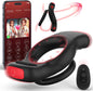 App & Remote Controlled Cock Ring Penis Trainer Vibrator with 10 Vibration Modes