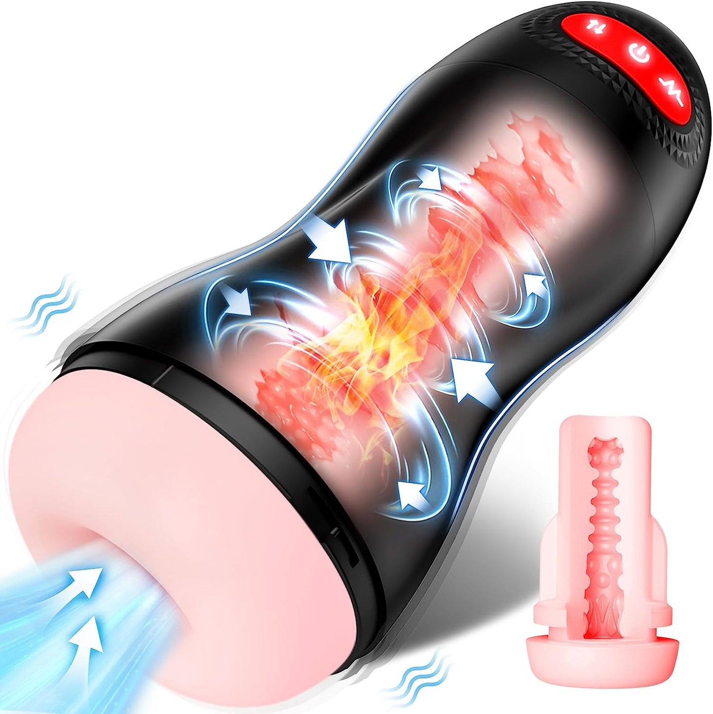 4-in-1 Oral Electric Masturbator Stroker with 10 Vibration & 9 Suction Modes