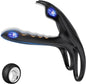 3 IN 1 Vibrating Cock Ring Penis Trainer Clitoral Stimulator with 10 Modes
