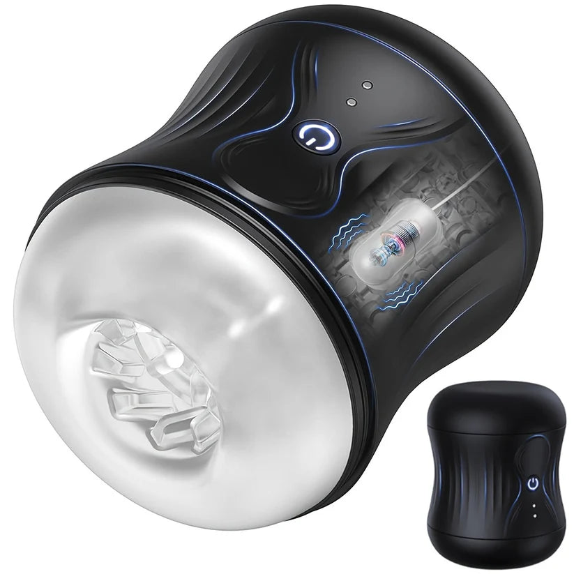 Open-Ended Oral Automatic Masturbator Blowjob with 10 Vibration Modes
