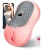 Squeezable Pocket Pussy Stroker Blowjob Masturbator with 8 Vibration & Suction Modes