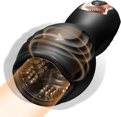 Oral Penis Vibrator Glans Trainer for Masturbator with 10 Vibration Modes