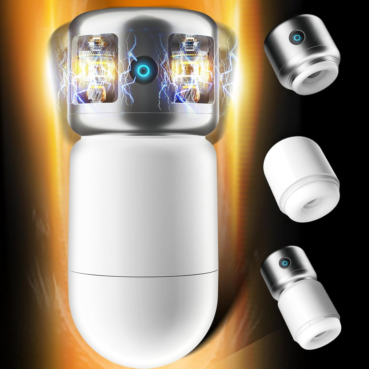 Detachable DIY Masturbator Penis Pump Pocket Pussy Stroker with 9 Vibration Modes