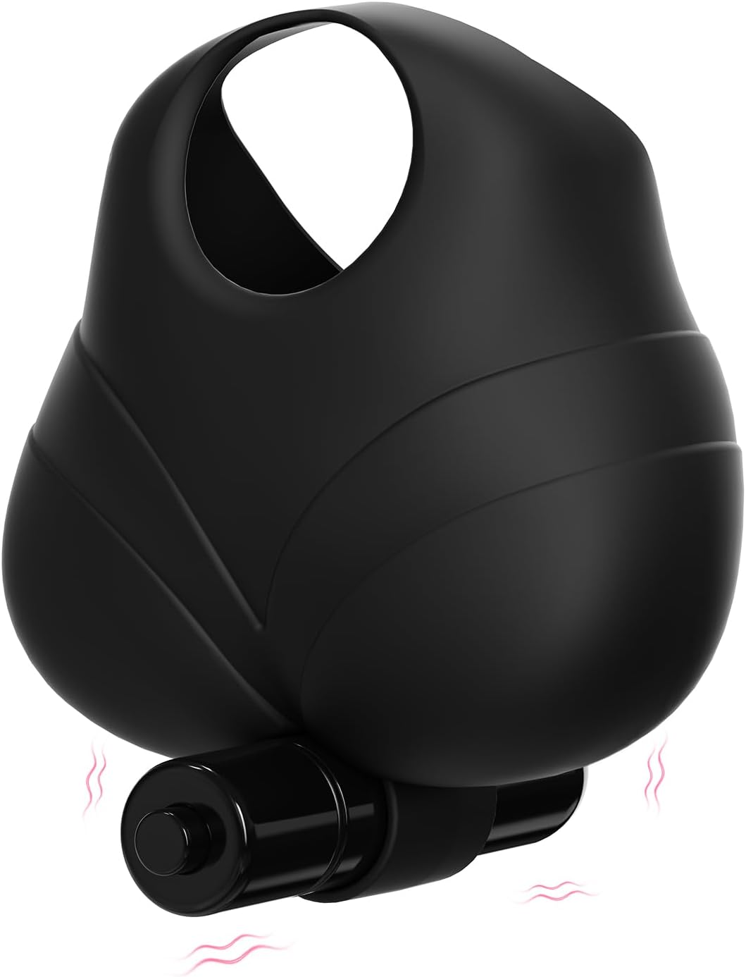 Testicle Cock Ring Vibrator Massager Masturbator with Powerful Vibrations