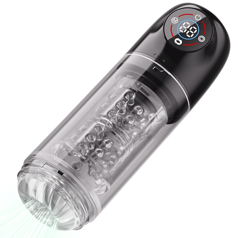 Automatic Masturbator Penis Pump Enlargers with 6s Vacuum Pump & 7 Rotating Sucking Licking