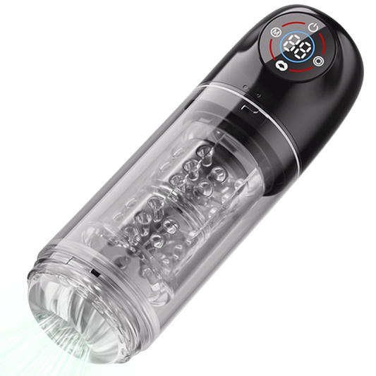 Automatic Masturbator Penis Pump Enlargers with 6s Vacuum Pump & 7 Rotating Sucking Licking
