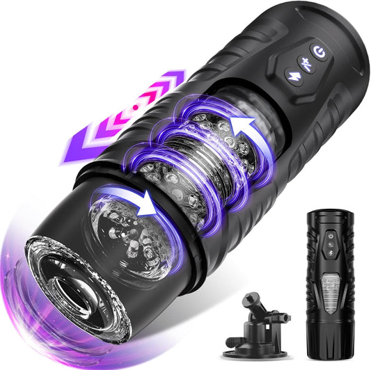 Hands Free Automatic Masturbator Sex Machine with 7 Thrusting & 7 Rotating Modes
